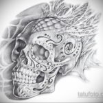 эскизы тату черепа красивые 17.09.2019 №016 - Skull tattoo designs beautiful - tatufoto.com