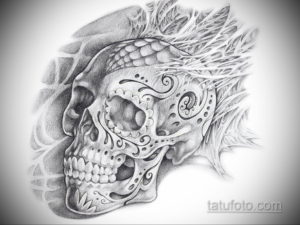 эскизы тату черепа красивые 17.09.2019 №016 - Skull tattoo designs beautiful - tatufoto.com