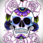 эскизы тату черепа на ногу 17.09.2019 №019 - Sketch of a tattoo of a skull on - tatufoto.com