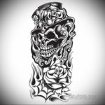 эскизы тату черепа черно белые 17.09.2019 №001 - Skull tattoo sketches bla - tatufoto.com