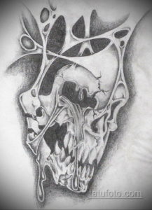 эскизы тату черепа черно белые 17.09.2019 №010 - Skull tattoo sketches bla - tatufoto.com