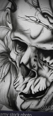 эскизы тату черепа черно белые 17.09.2019 №013 — Skull tattoo sketches bla — tatufoto.com