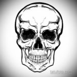 эскизы тату черепа черно белые 17.09.2019 №015 - Skull tattoo sketches bla - tatufoto.com