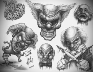 эскизы тату черепа черно белые 17.09.2019 №018 - Skull tattoo sketches bla - tatufoto.com