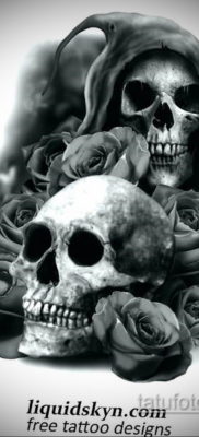 эскизы тату черепа черно белые 17.09.2019 №026 — Skull tattoo sketches bla — tatufoto.com