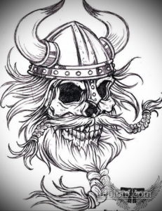эскизы тату черепа черно белые 17.09.2019 №032 - Skull tattoo sketches bla - tatufoto.com