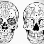 эскизы тату черепа черно белые 17.09.2019 №034 - Skull tattoo sketches bla - tatufoto.com