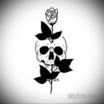 эскизы тату черепа черно белые 17.09.2019 №037 - Skull tattoo sketches bla - tatufoto.com