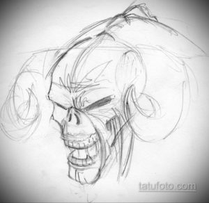 эскизы тату черепа черно белые 17.09.2019 №041 - Skull tattoo sketches bla - tatufoto.com