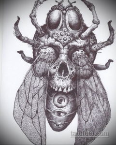 эскизы тату черепа черно белые 17.09.2019 №042 - Skull tattoo sketches bla - tatufoto.com