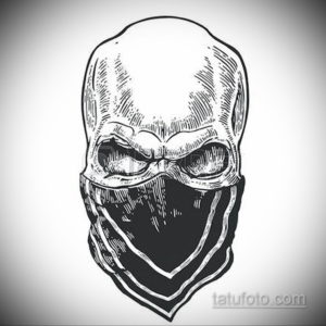 эскизы тату черепа черно белые 17.09.2019 №044 - Skull tattoo sketches bla - tatufoto.com
