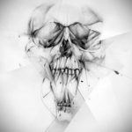 эскизы тату черепа черно белые 17.09.2019 №050 - Skull tattoo sketches bla - tatufoto.com