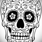 эскизы тату черепа черно белые 17.09.2019 №058 - Skull tattoo sketches bla - tatufoto.com