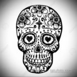 эскизы тату черепа черно белые 17.09.2019 №067 - Skull tattoo sketches bla - tatufoto.com