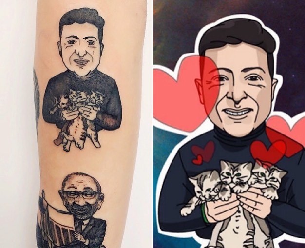 В Украине уже не первый человек набил татуировку с портретом Зеленского - фото 3