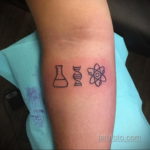Фото пример на тему тату и наука 22.10.2019 №003 -tattoo and science- tatufoto.com