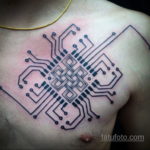 Фото пример на тему тату и технология 22.10.2019 №005 -tattoo technology- tatufoto.com