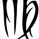 Эскиз для тату знак зодиака дева мужской 06.10.2019 №001 -Tattoo sketch- tatufoto.com