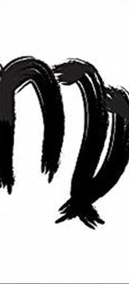 Эскиз для татуировки знак зодиака дева 06.10.2019 №007 -Virgo Tattoo- tatufoto.com