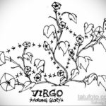 Эскиз для татуировки созвездие девы 06.10.2019 №005 -Virgo Tattoo- tatufoto.com