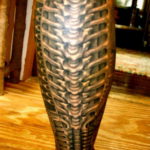 биомеханика тату на ноге 31.10.2019 №024 - biomechanics of leg tattoos - tatufoto.com