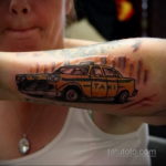на фото тату и автомобиль 03.10.2019 №015 -tattoo and car- tatufoto.com
