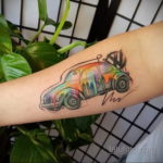 на фото тату и автомобиль 03.10.2019 №027 -tattoo and car- tatufoto.com