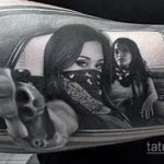 на фото тату и автомобиль 03.10.2019 №030 -tattoo and car- tatufoto.com