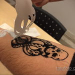 пример временной тату сделанной дома 24.10.2019 №038 -temporary tattoo- tatufoto.com