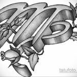 пример эскиза для татуировки знак девы 06.10.2019 №001 -Virgo Tattoo- tatufoto.com