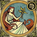 пример эскиза для татуировки знак девы 06.10.2019 №002 -Virgo Tattoo- tatufoto.com