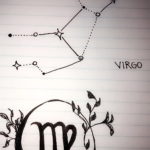 пример эскиза для татуировки знак девы 06.10.2019 №003 -Virgo Tattoo- tatufoto.com