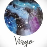 пример эскиза для татуировки знак девы 06.10.2019 №026 -Virgo Tattoo- tatufoto.com