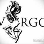 пример эскиза для татуировки знак девы 06.10.2019 №033 -Virgo Tattoo- tatufoto.com