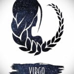 пример эскиза для татуировки знак девы 06.10.2019 №034 -Virgo Tattoo- tatufoto.com