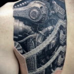 тату биомеханика 3д 31.10.2019 №009 - 3D biomechanics tattoo - tatufoto.com