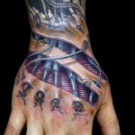 тату биомеханика на руке 31.10.2019 №001 - biomechanics tattoo - tatufoto.com