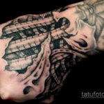 тату биомеханика на руке 31.10.2019 №025 - biomechanics tattoo - tatufoto.com