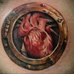 тату биомеханика сердце 31.10.2019 №019 - biomechanics tattoo heart - tatufoto.com