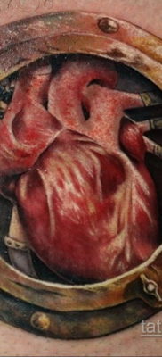 тату биомеханика сердце 31.10.2019 №019 — biomechanics tattoo heart — tatufoto.com
