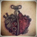 тату биомеханика сердце 31.10.2019 №025 - biomechanics tattoo heart - tatufoto.com