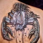 тату скорпион биомеханика 31.10.2019 №001 - biomechanics tattoo - tatufoto.com