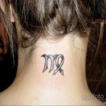 фото женской тату знак зодиака 03.10.2019 №017 - female tattoo with zodiac - tatufoto.com