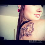 фото женской тату знак зодиака 03.10.2019 №018 - female tattoo with zodiac - tatufoto.com