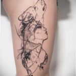 фото женской тату с животным 21.10.2019 №026 - female tattoo with animals - tatufoto.com