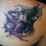 фото женской тату с животным 21.10.2019 №029 - female tattoo with animals - tatufoto.com
