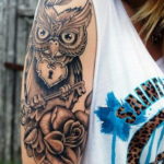 фото женской тату с животным 21.10.2019 №032 - female tattoo with animals - tatufoto.com