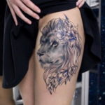 фото женской тату с животным 21.10.2019 №057 - female tattoo with animals - tatufoto.com