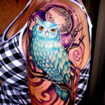 фото женской тату с животным 21.10.2019 №060 - female tattoo with animals - tatufoto.com