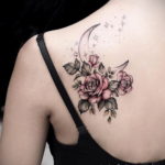 фото женской тату с цветами 21.10.2019 №018 - female tattoo with flowers - tatufoto.com